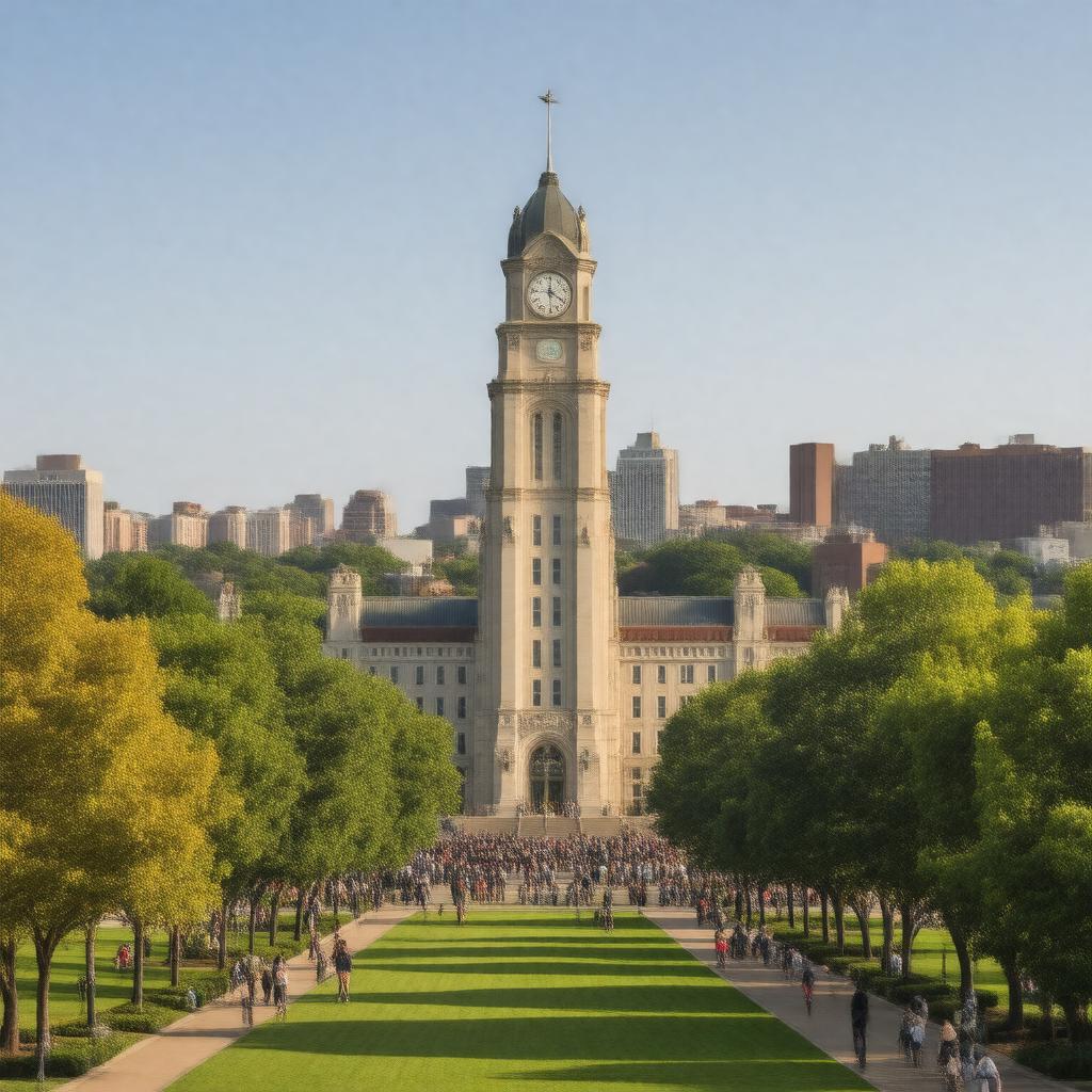 AI-created image of Temple University