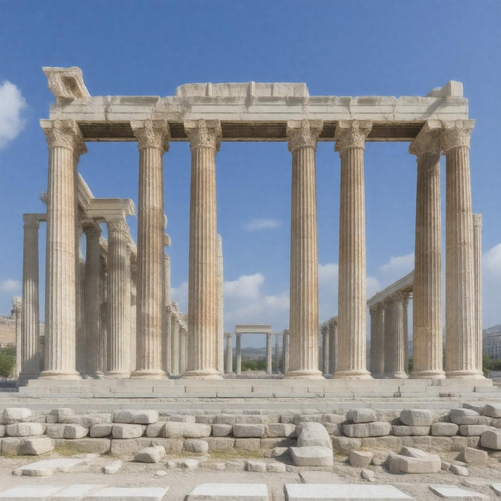 Click to view larger image AI-created image of Temple of Olympian Zeus