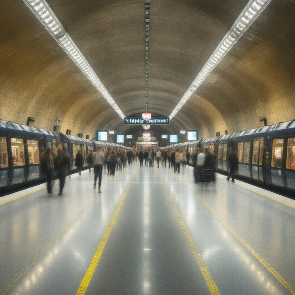 AI-created image of Temple station