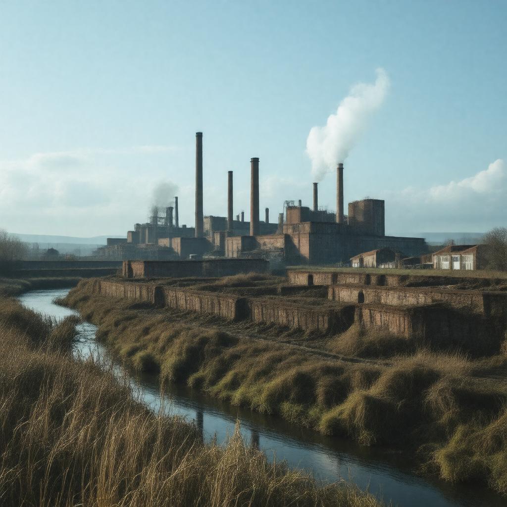 AI-created image of Templeborough Steelworks