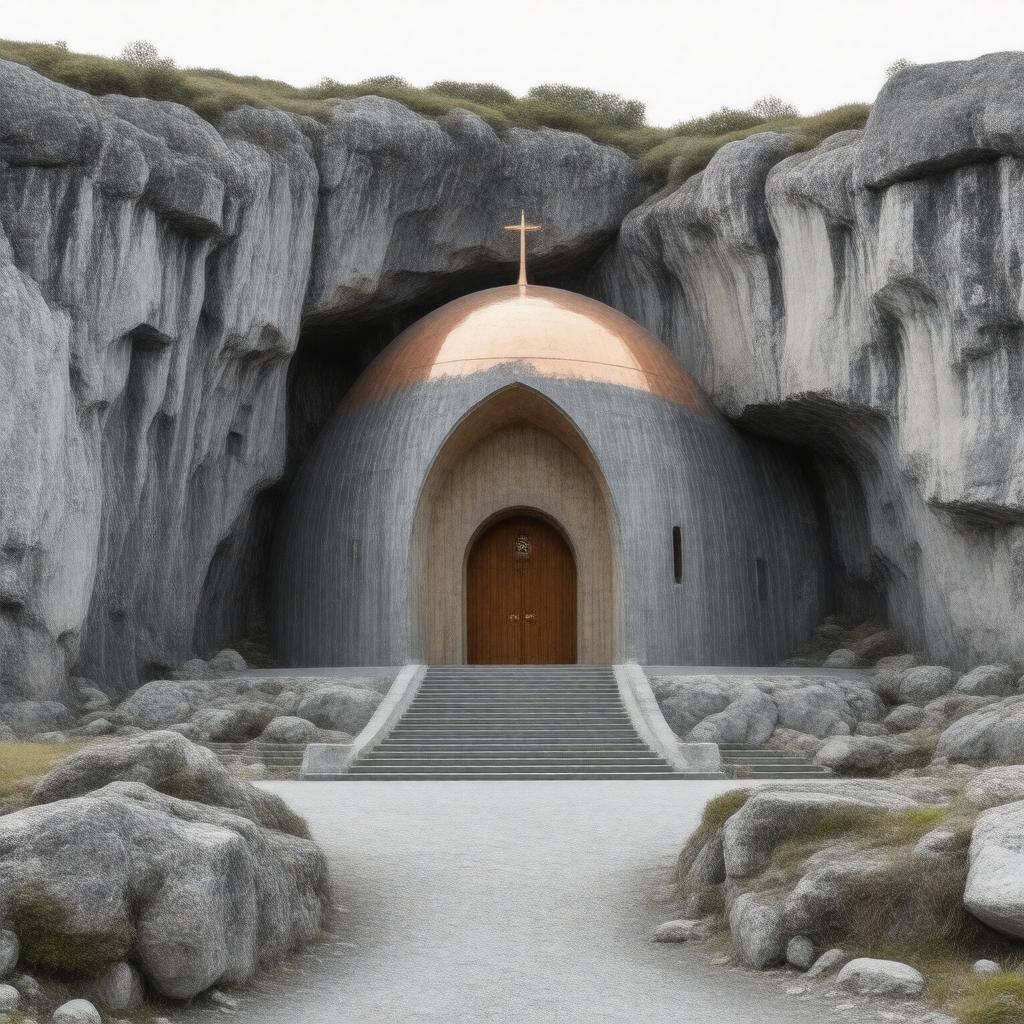 Click to view larger image AI-created image of Temppeliaukio Church