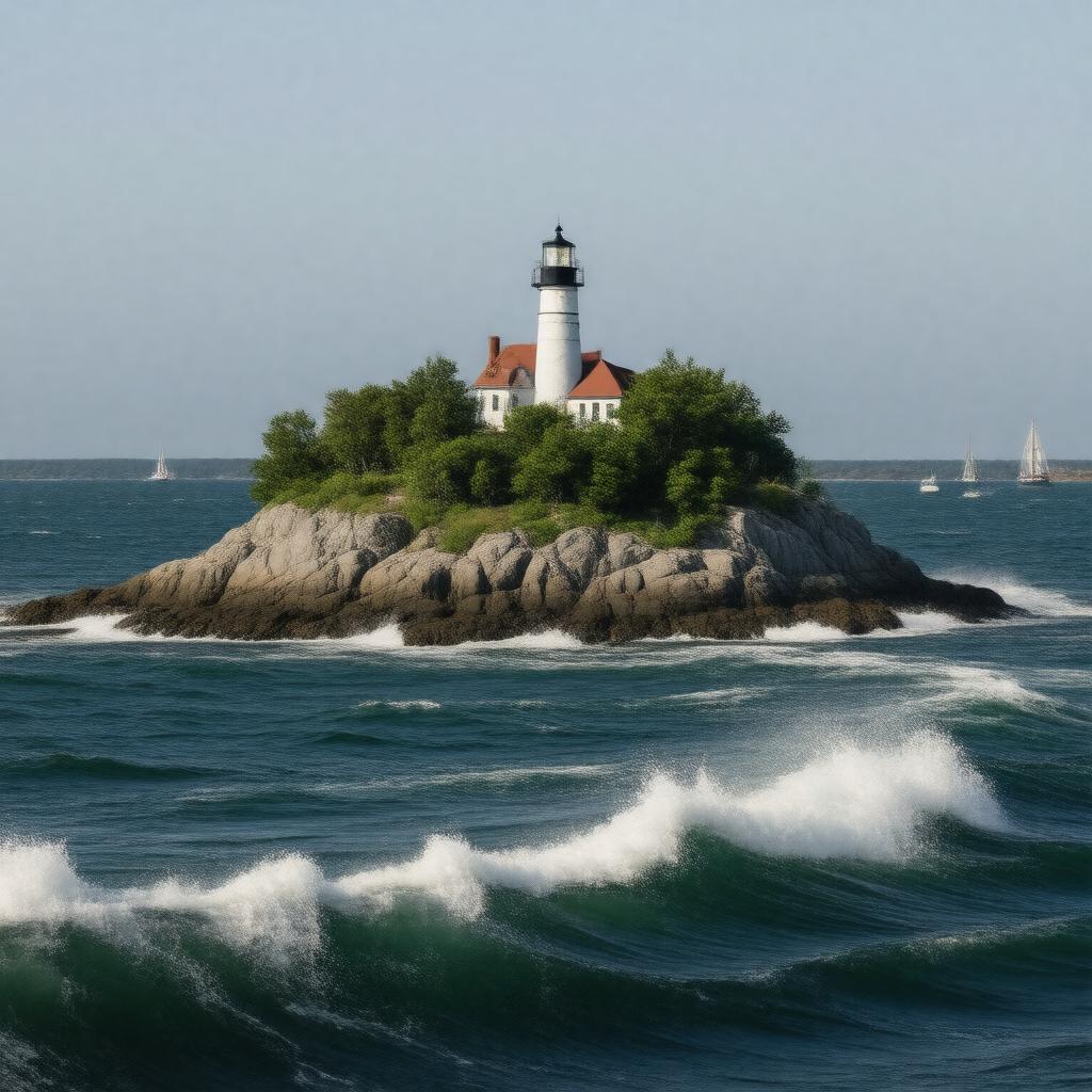 AI-created image of Ten Pound Island