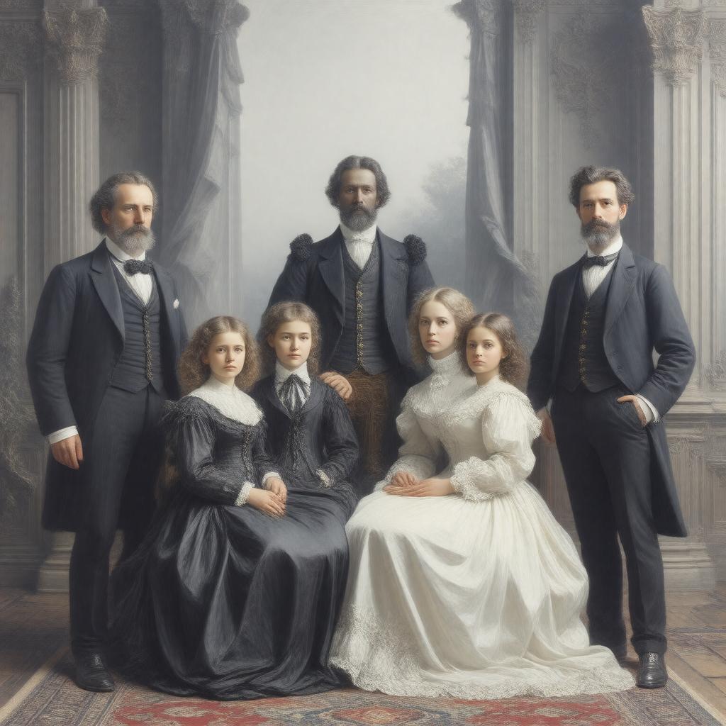 AI-created image of Tennyson family
