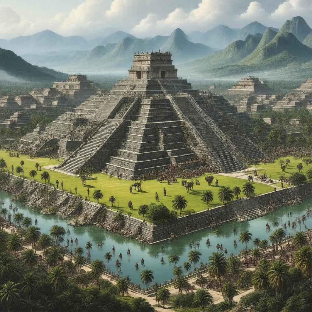 AI-created image of Tenochtitlan