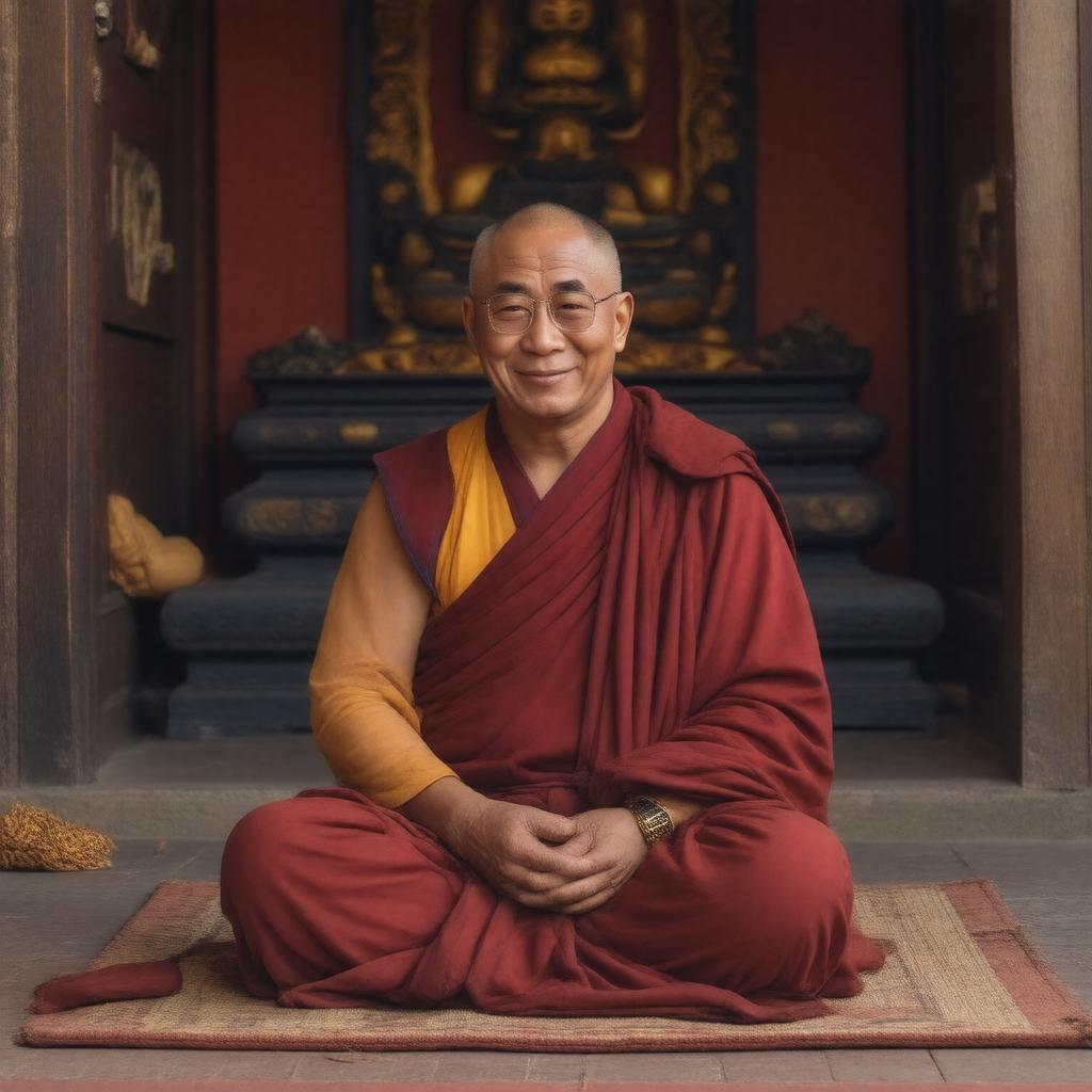 AI-created image of Tenzin Gyatso
