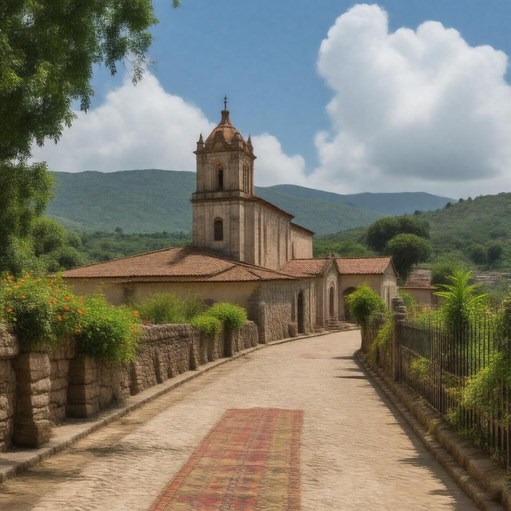 Click to view larger image AI-created image of Teotitlán del Valle, Mexico