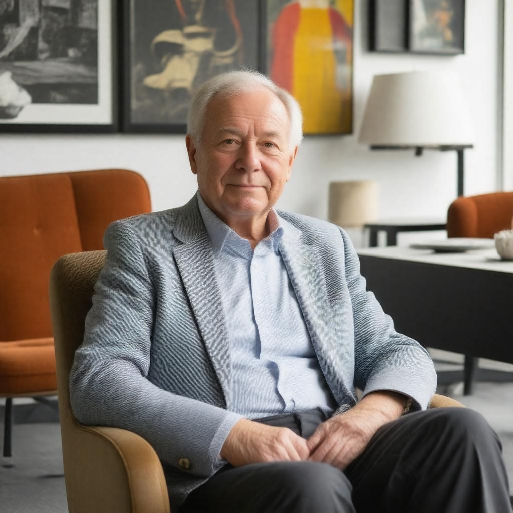 AI-created image of Terence Orby Conran
