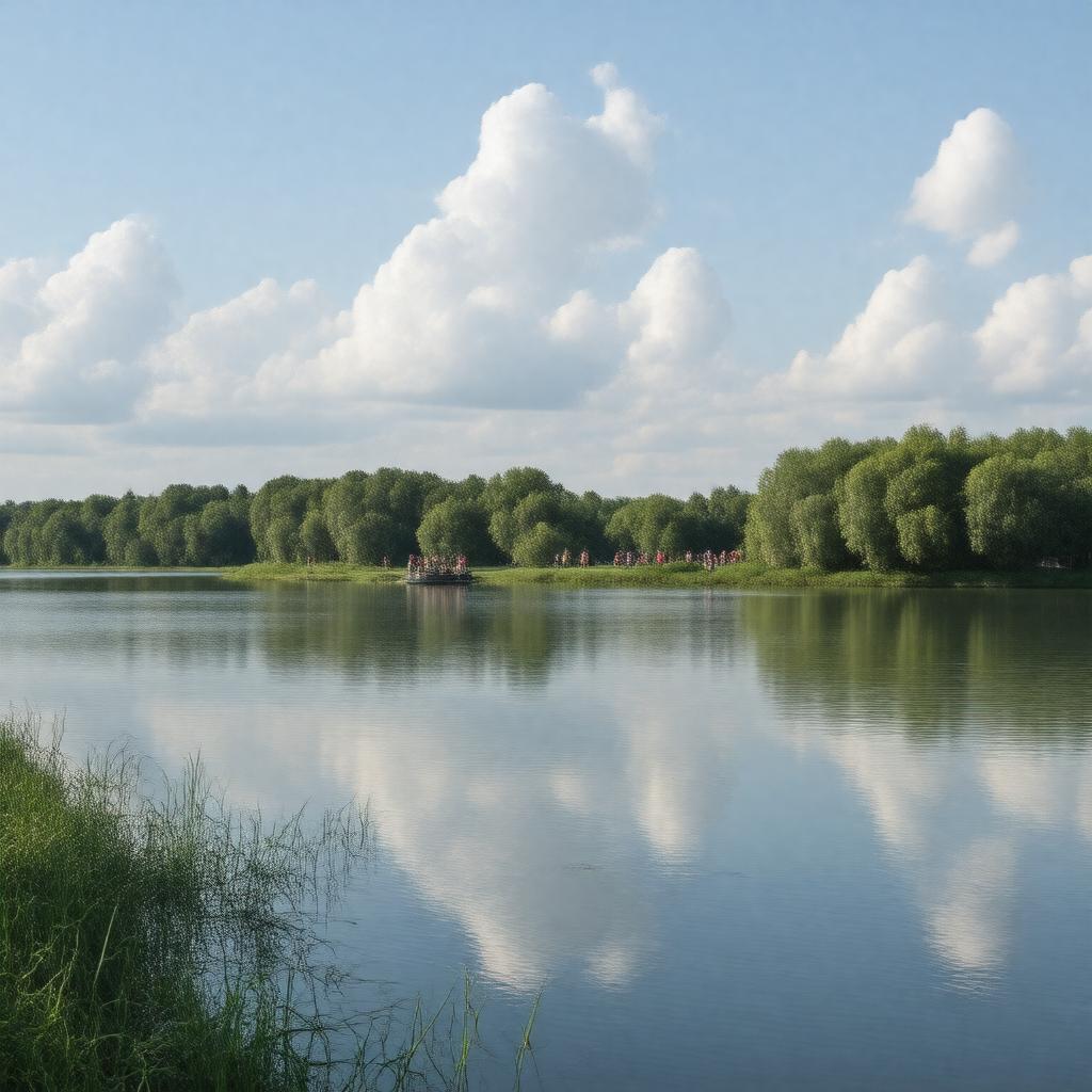 Click to view larger image AI-created image of Ternopil Lake