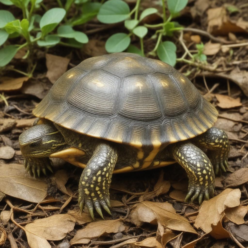 Click to view larger image AI-created image of Terrapene carolina triunguis