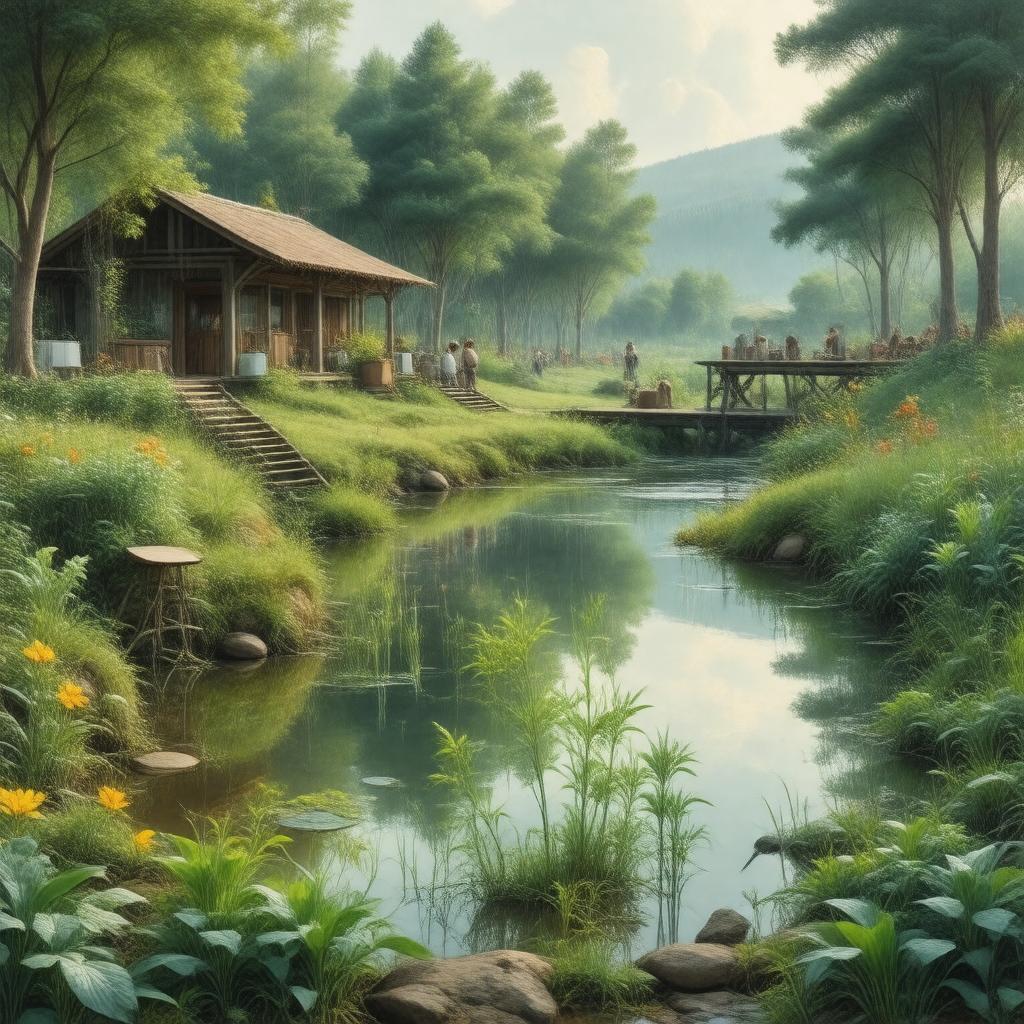 AI-created image of Terrestrial Ecology Lab