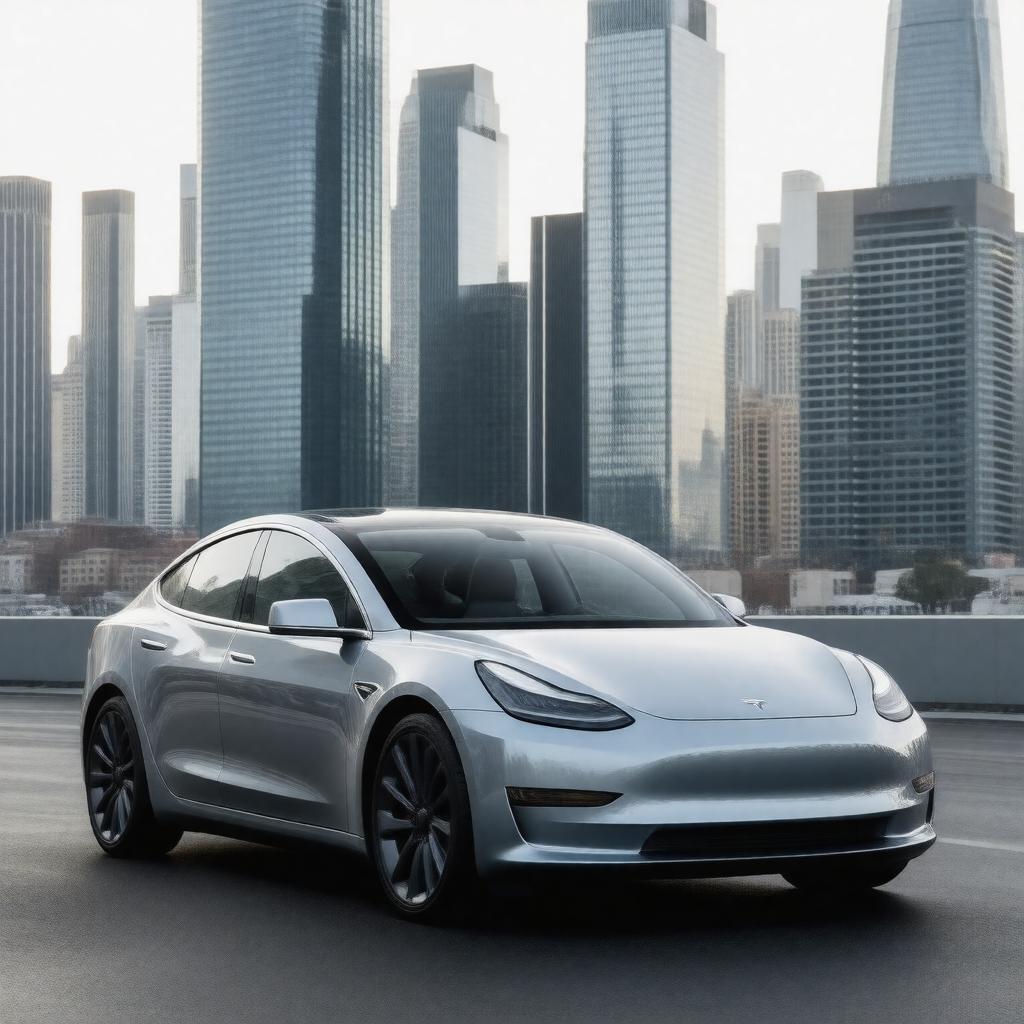 AI-created image of Tesla Model 3