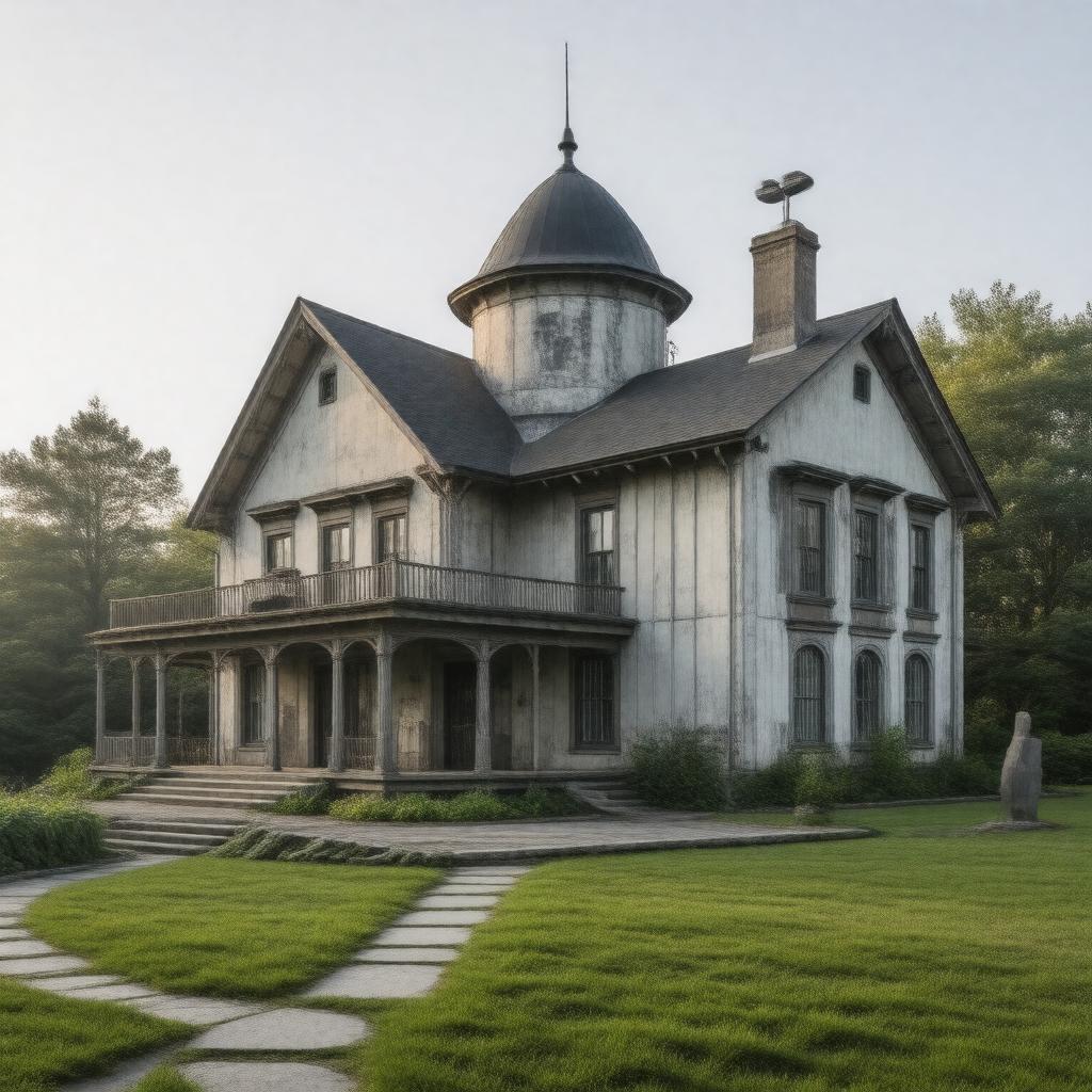 AI-created image of Tesla Science Center at Wardenclyffe