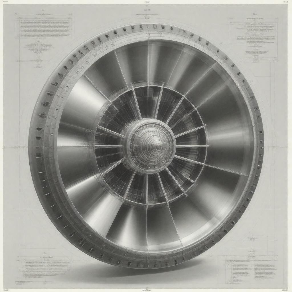 Click to view larger image AI-created image of Tesla's bladeless turbine