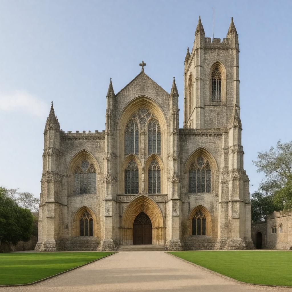 AI-created image of Tewkesbury Abbey