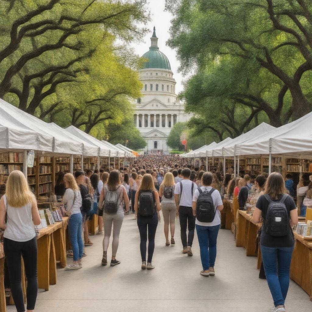 AI-created image of Texas Book Festival