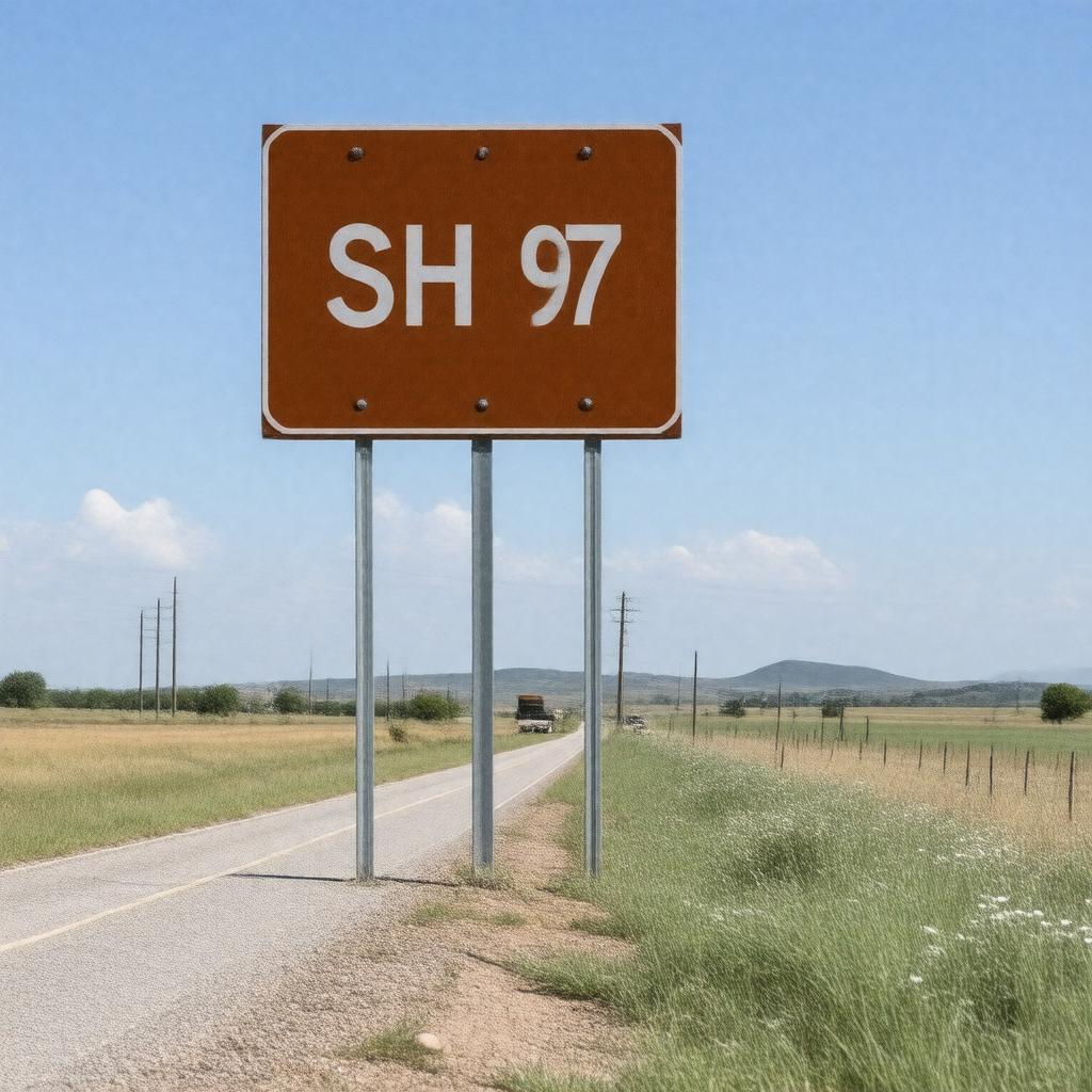 AI-created image of Texas State Highway 97