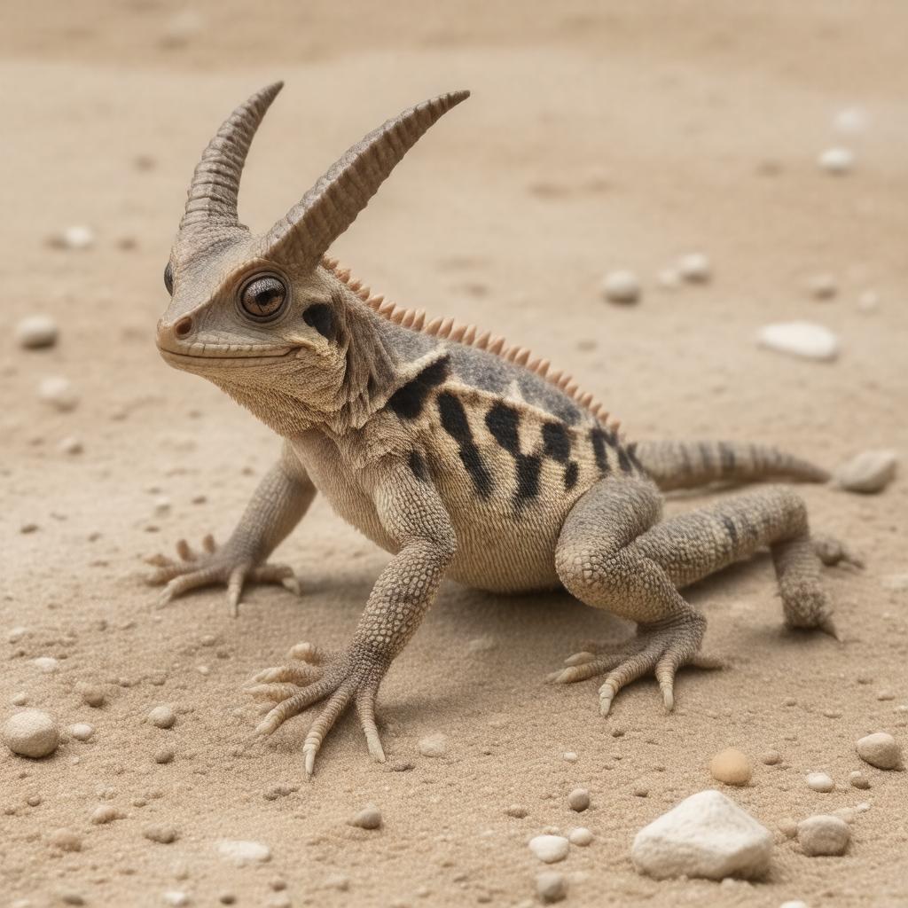 AI-created image of Texas horned lizard
