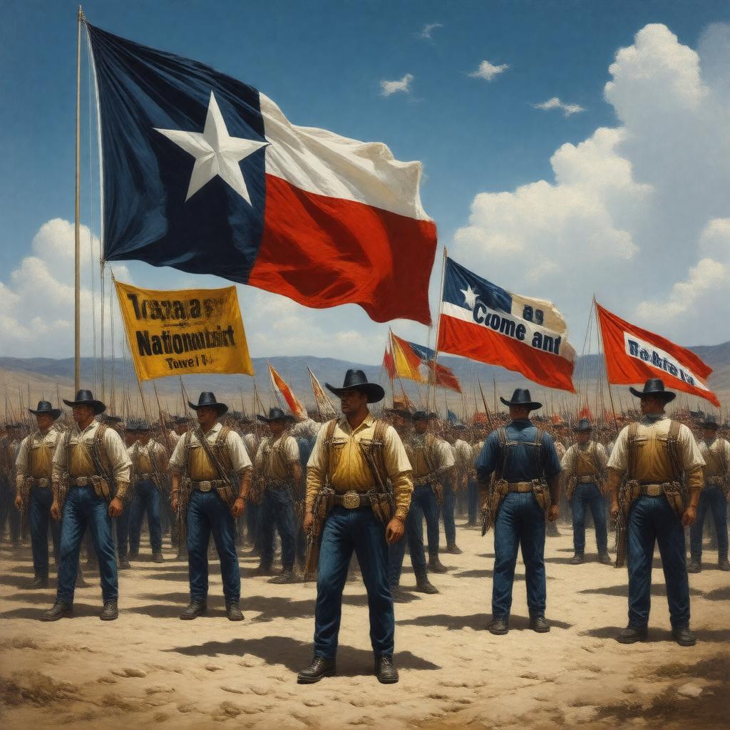 AI-created image of Texas secession movement