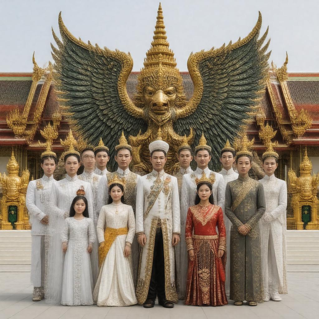AI-created image of Thai Royal Family