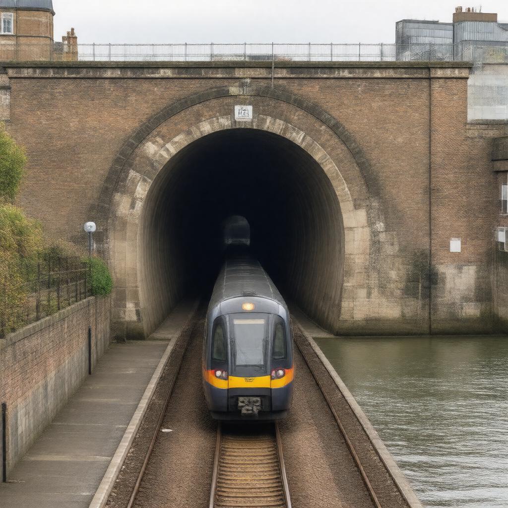 Click to view larger image AI-created image of Thames Tunnel