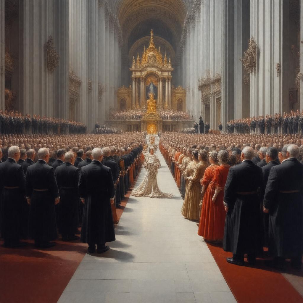 AI-created image of Thanksgiving service for the end of World War II