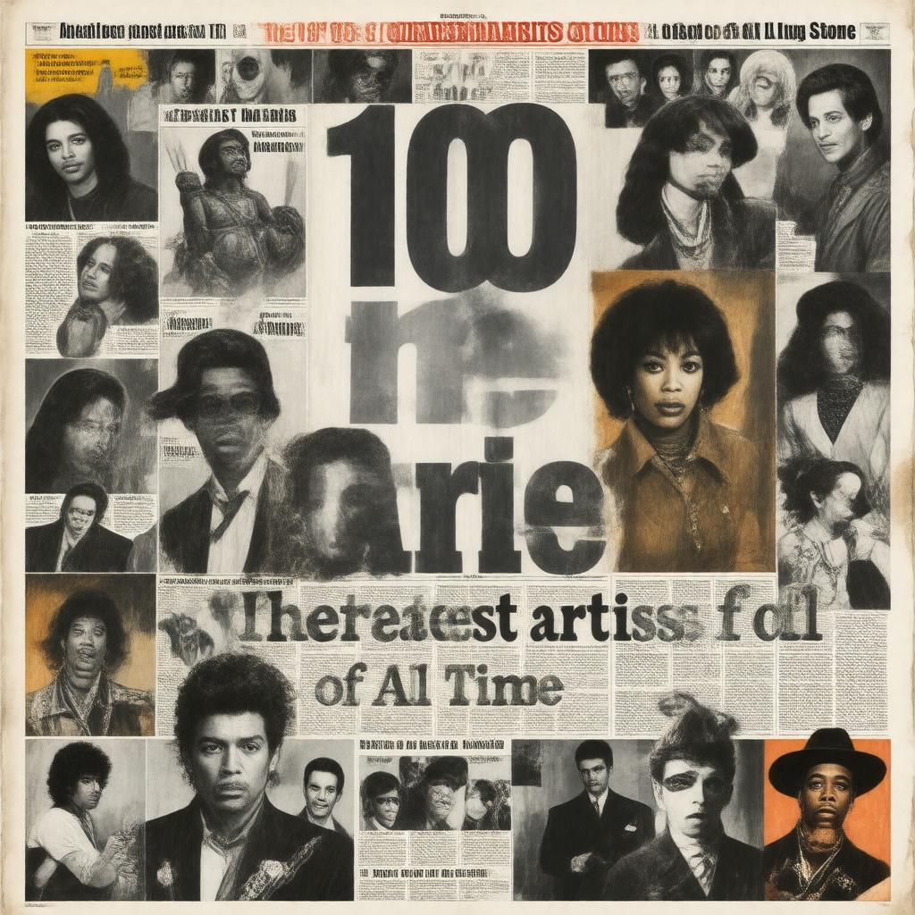 AI-created image of The 100 Greatest Artists of All Time