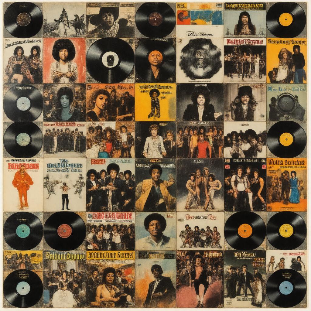 AI-created image of The 500 Greatest Albums of All Time