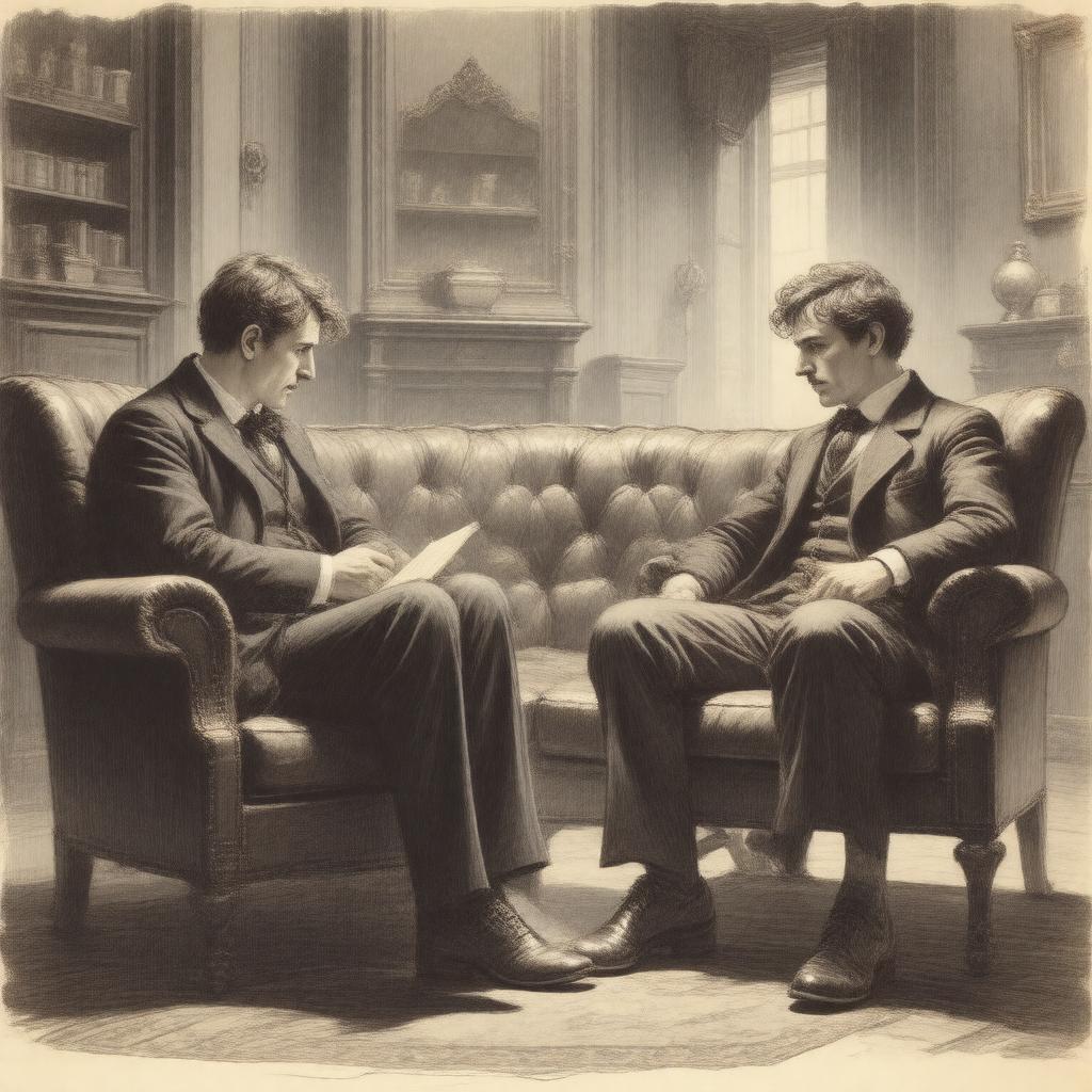 Click to view larger image AI-created image of The Adventure of the Engineer's Thumb