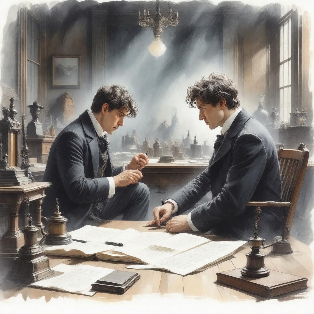 AI-created image of The Adventure of the Retired Colourman