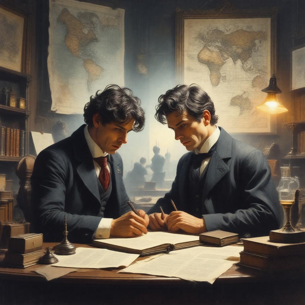 AI-created image of The Adventure of the Second Stain