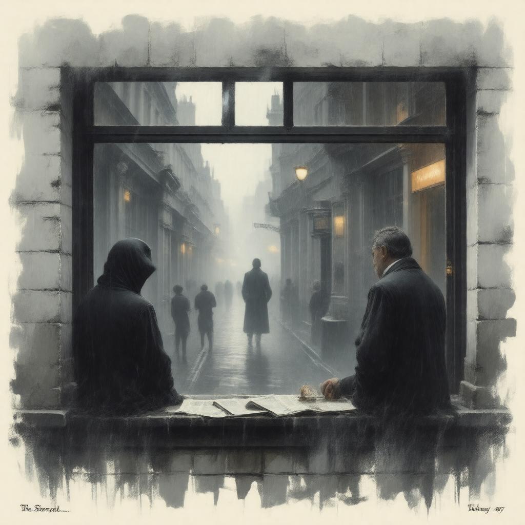 Click to view larger image AI-created image of The Adventure of the Veiled Lodger