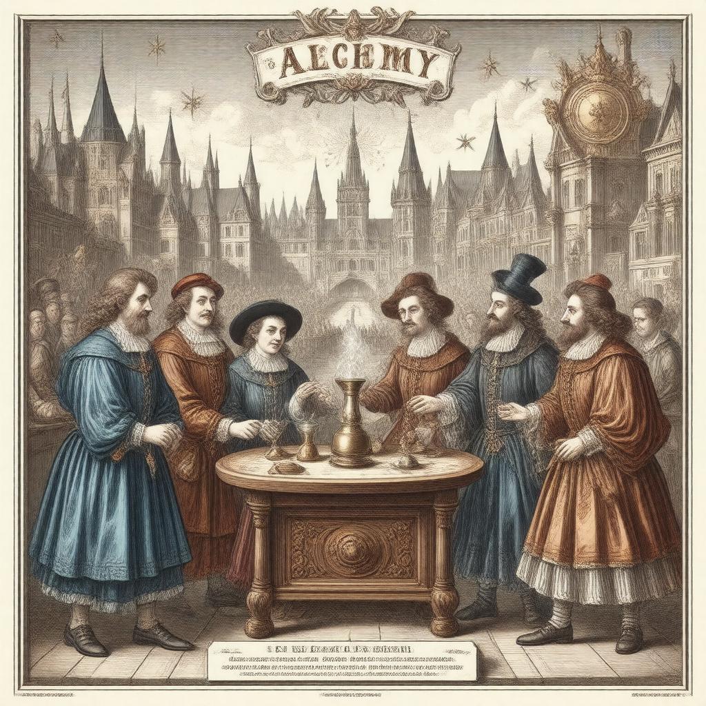 AI-created image of The Alchemist (stage)