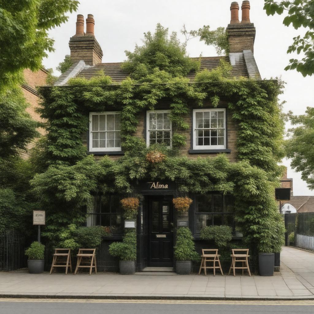 AI-created image of The Alma pub