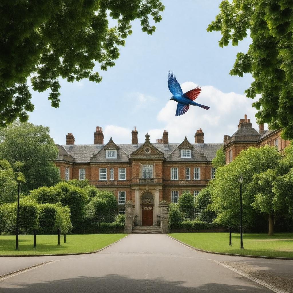 AI-created image of The American School in London