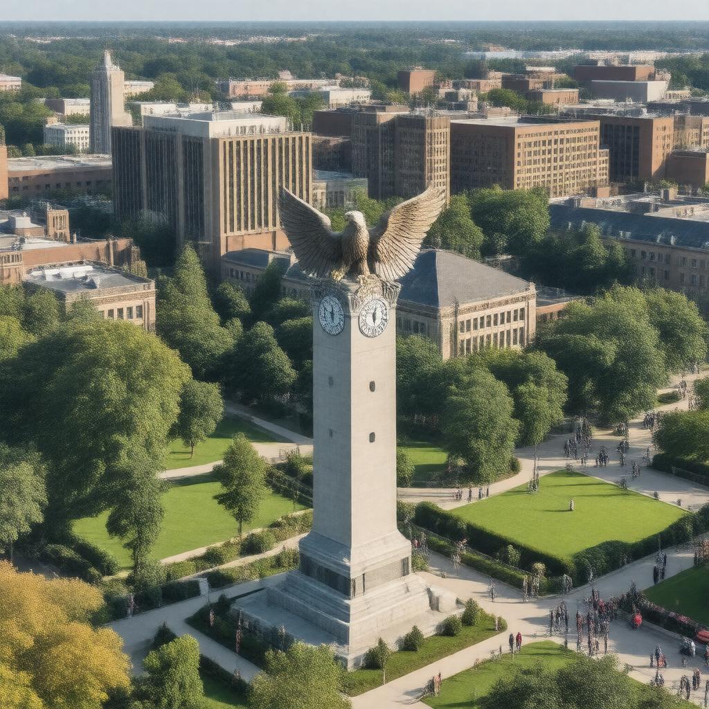 AI-created image of The American University