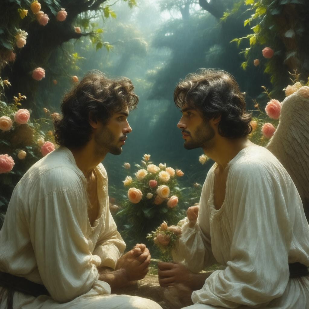 AI-created image of The Angelic Conversation
