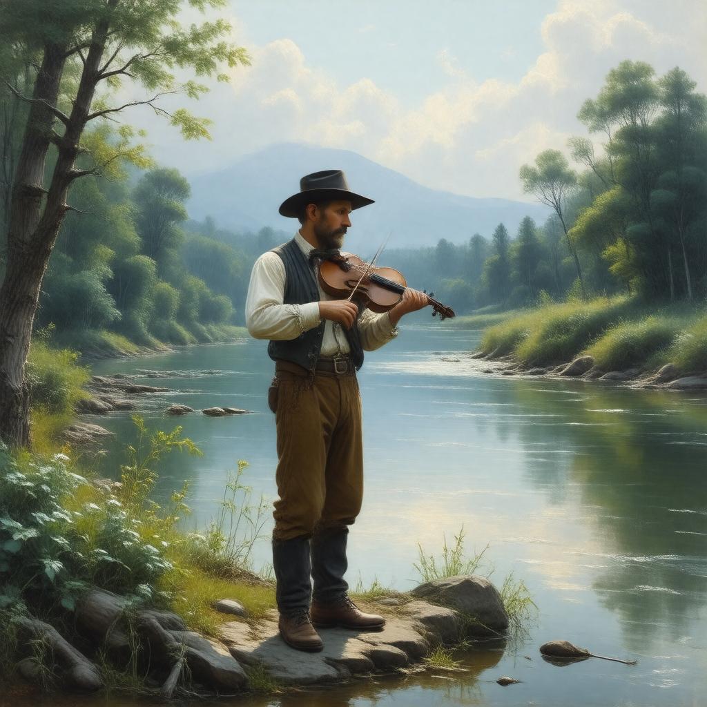 AI-created image of The Arkansas Traveler