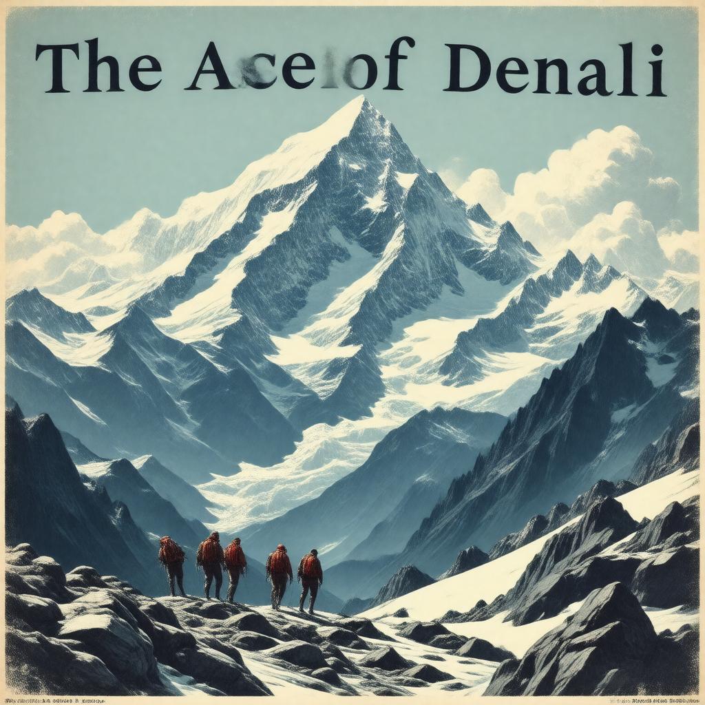 AI-created image of The Ascent of Denali