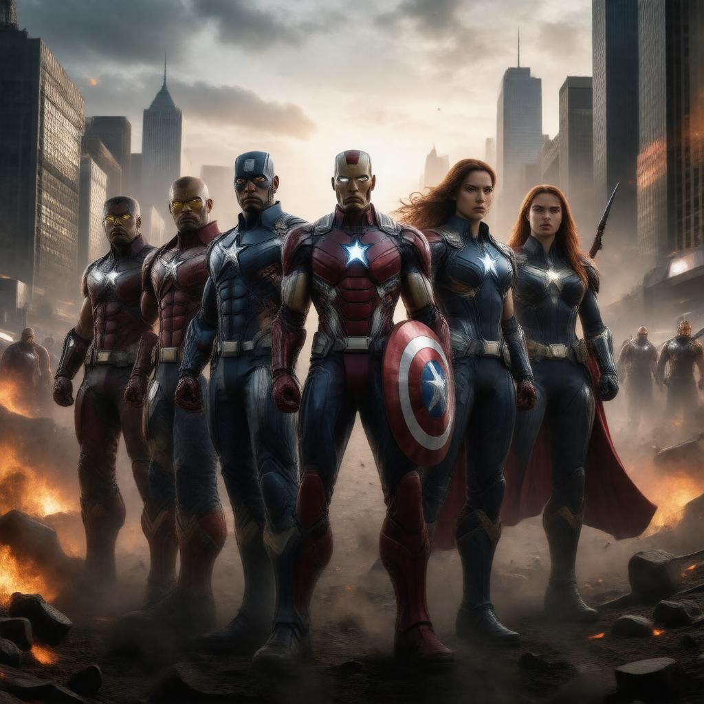 AI-created image of The Avengers (2012 film)