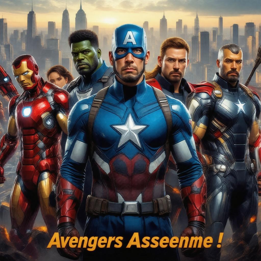 AI-created image of The Avengers