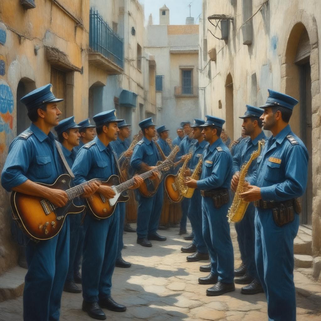 AI-created image of The Band's Visit