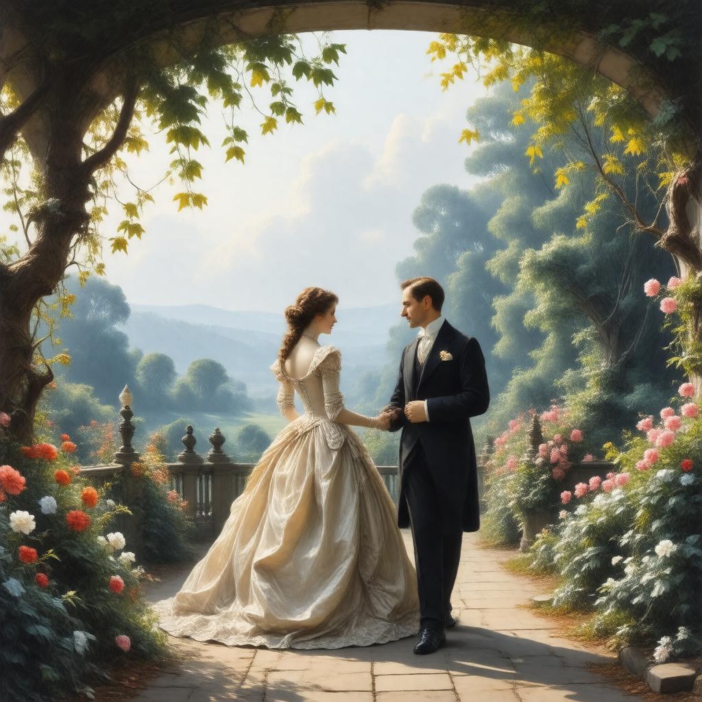 AI-created image of The Barretts of Wimpole Street