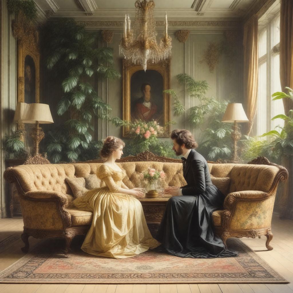 AI-created image of The Barretts of Wimpole Street (play)