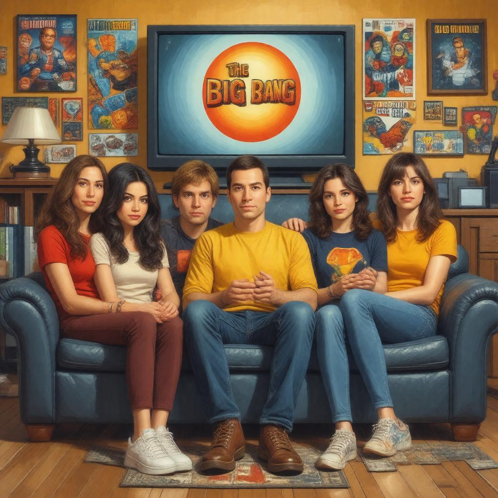 AI-created image of The Big Bang Theory