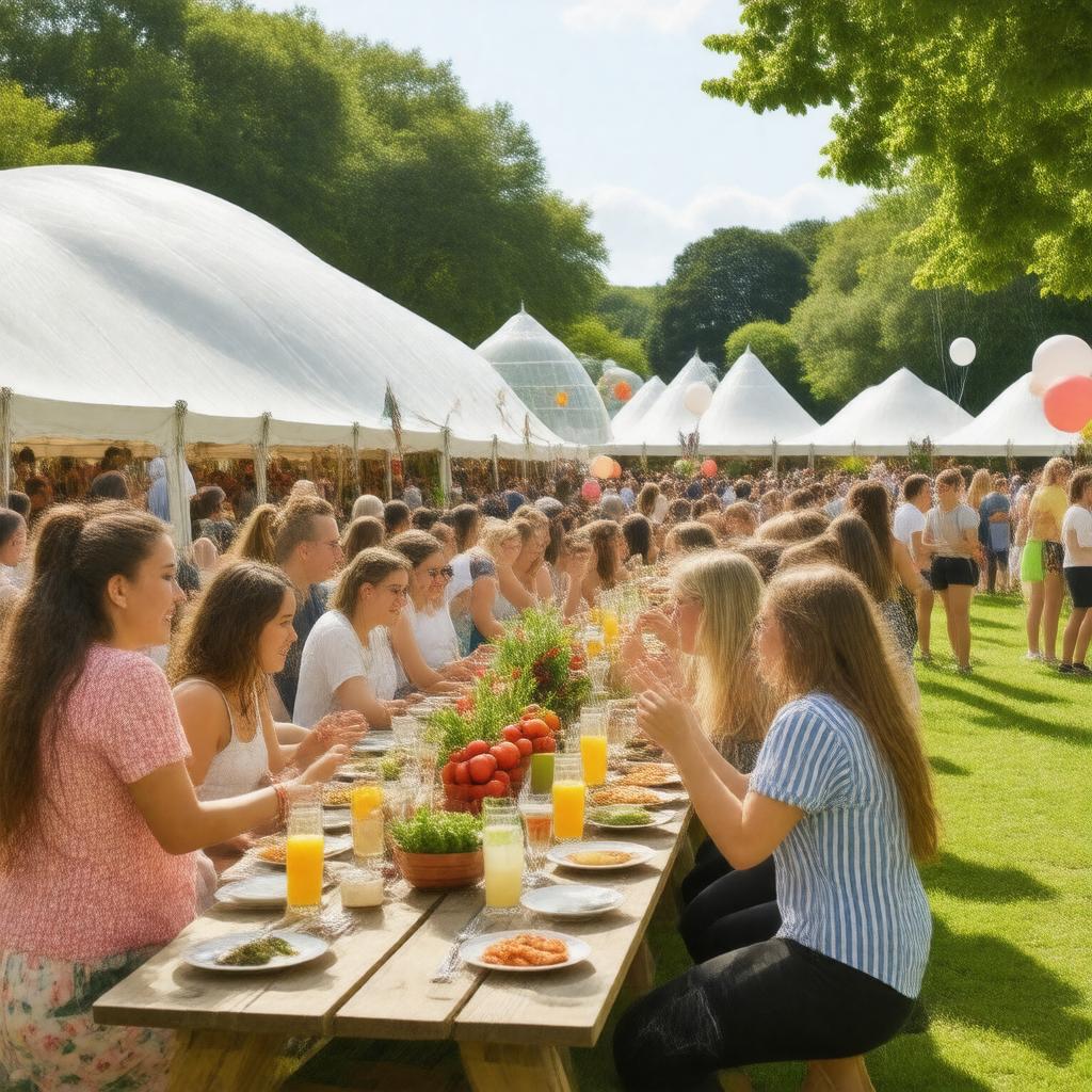 AI-created image of The Big Lunch