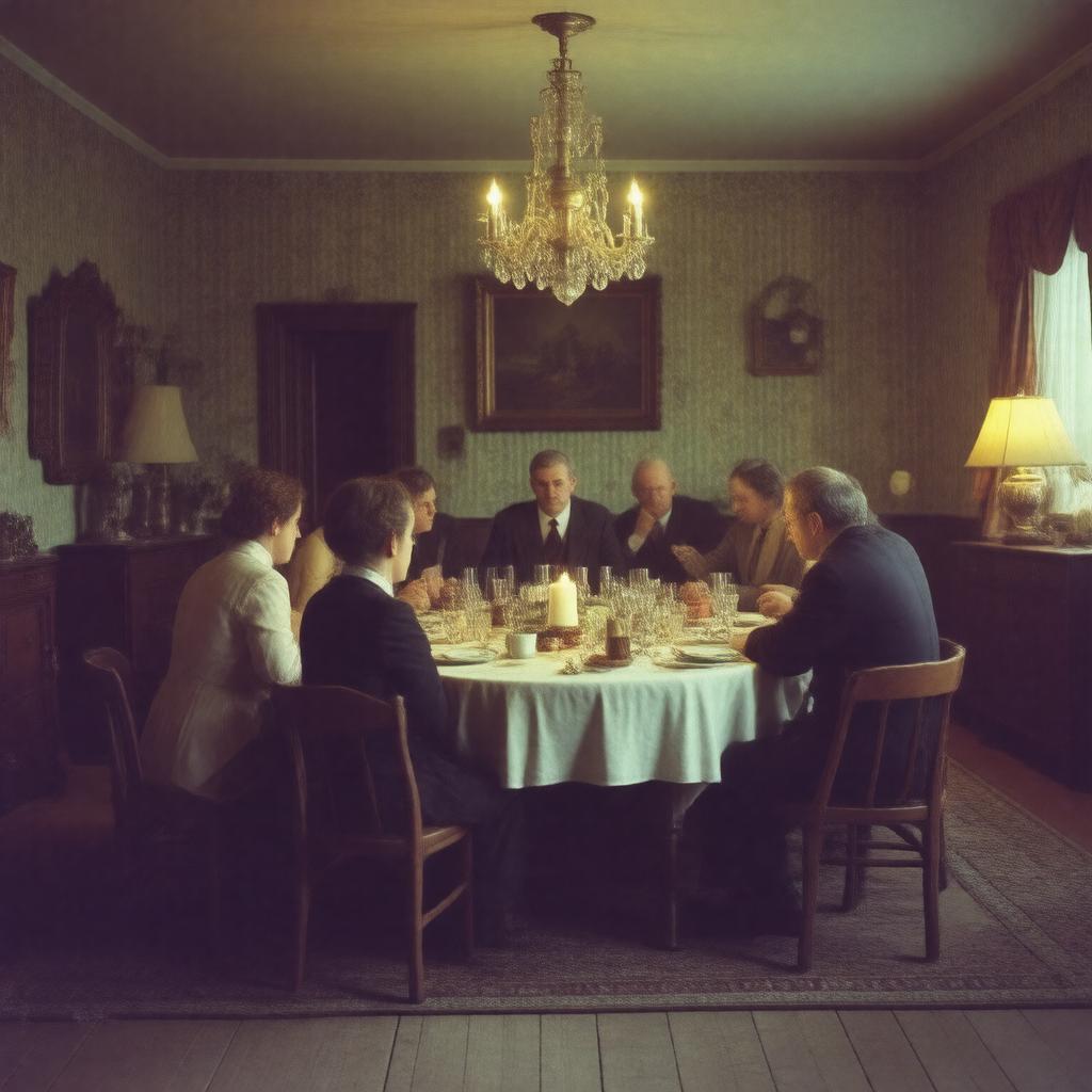 AI-created image of The Birthday Party