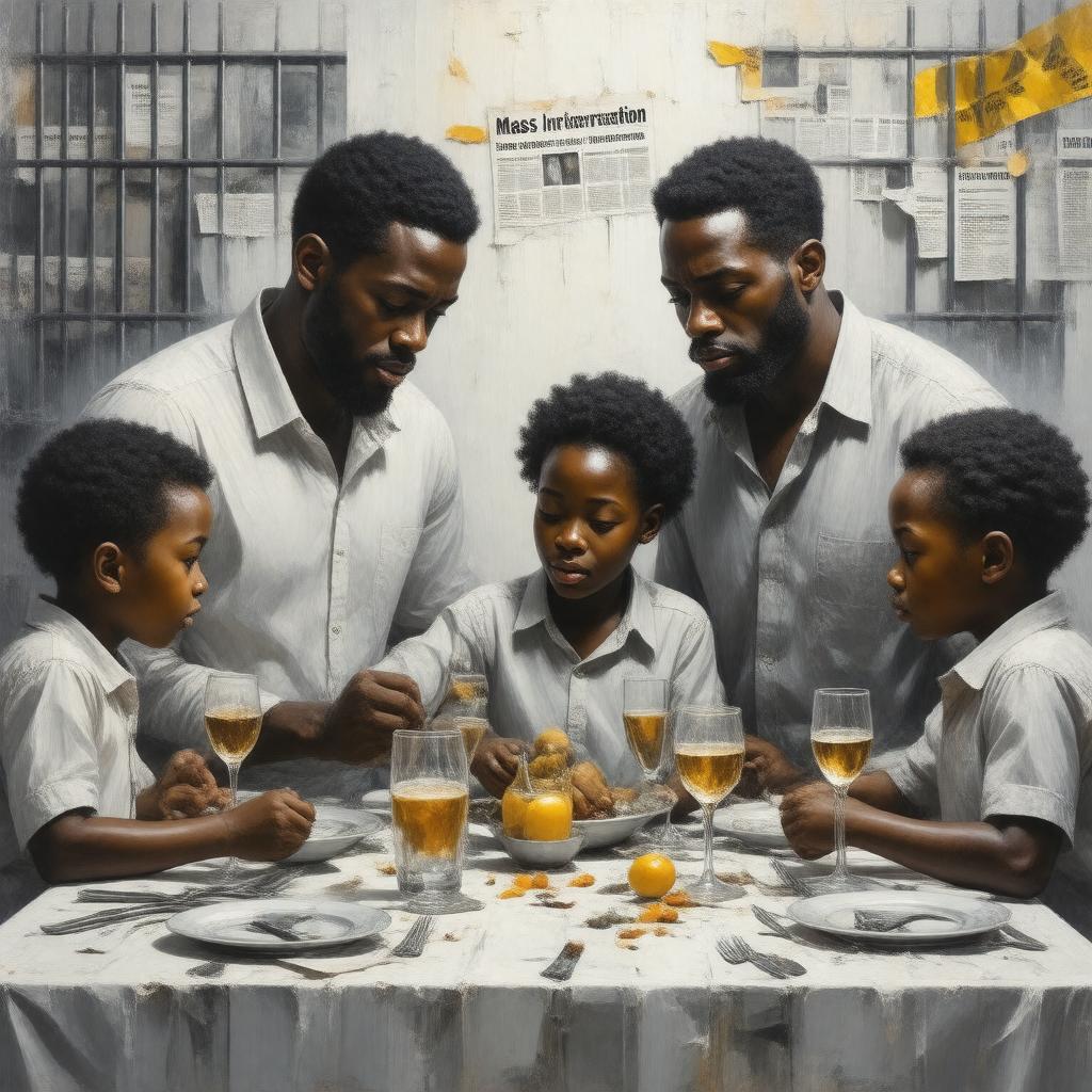 AI-created image of The Black Family in the Age of Mass Incarceration