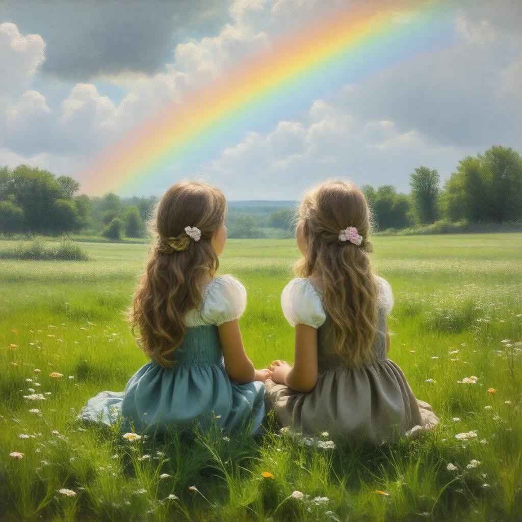 AI-created image of The Blind Girl