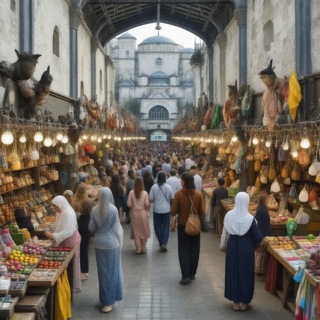 AI-created image of The Blue Market