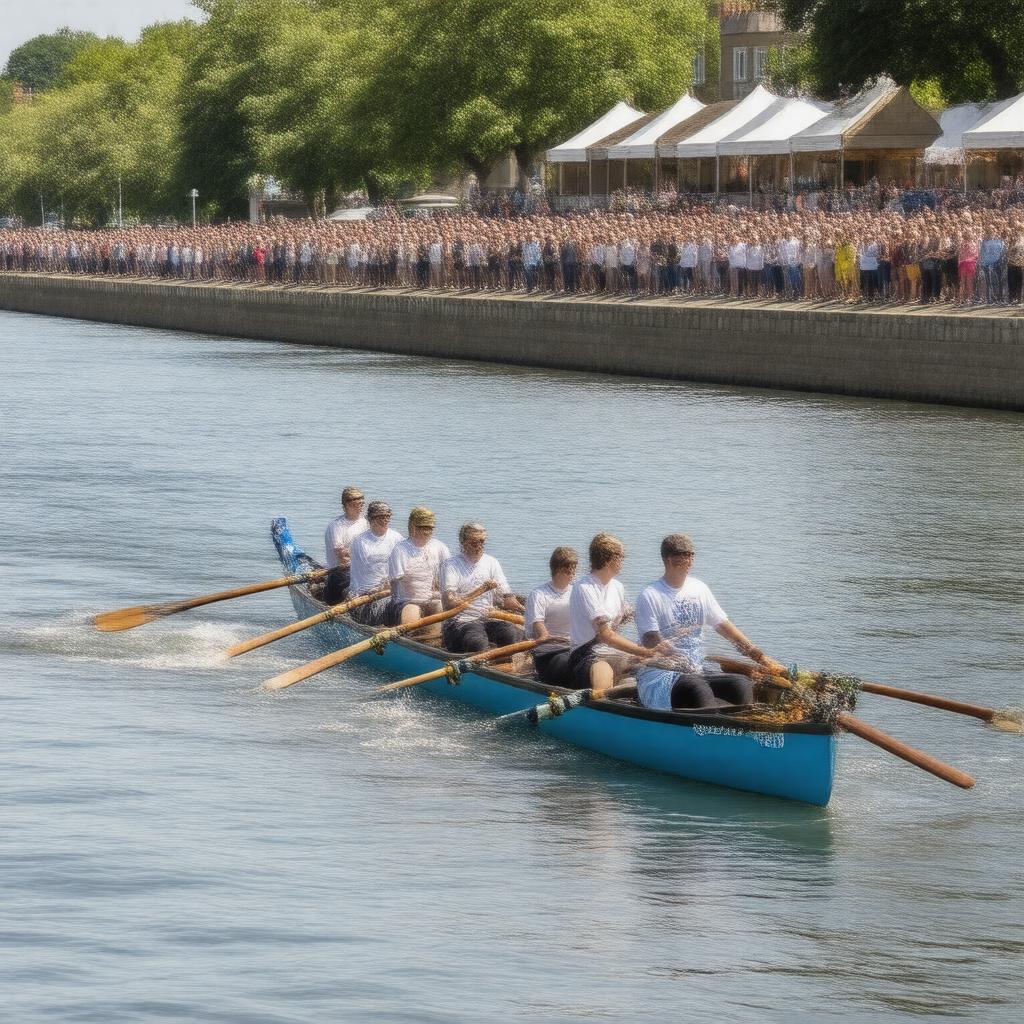 AI-created image of The Boat Race